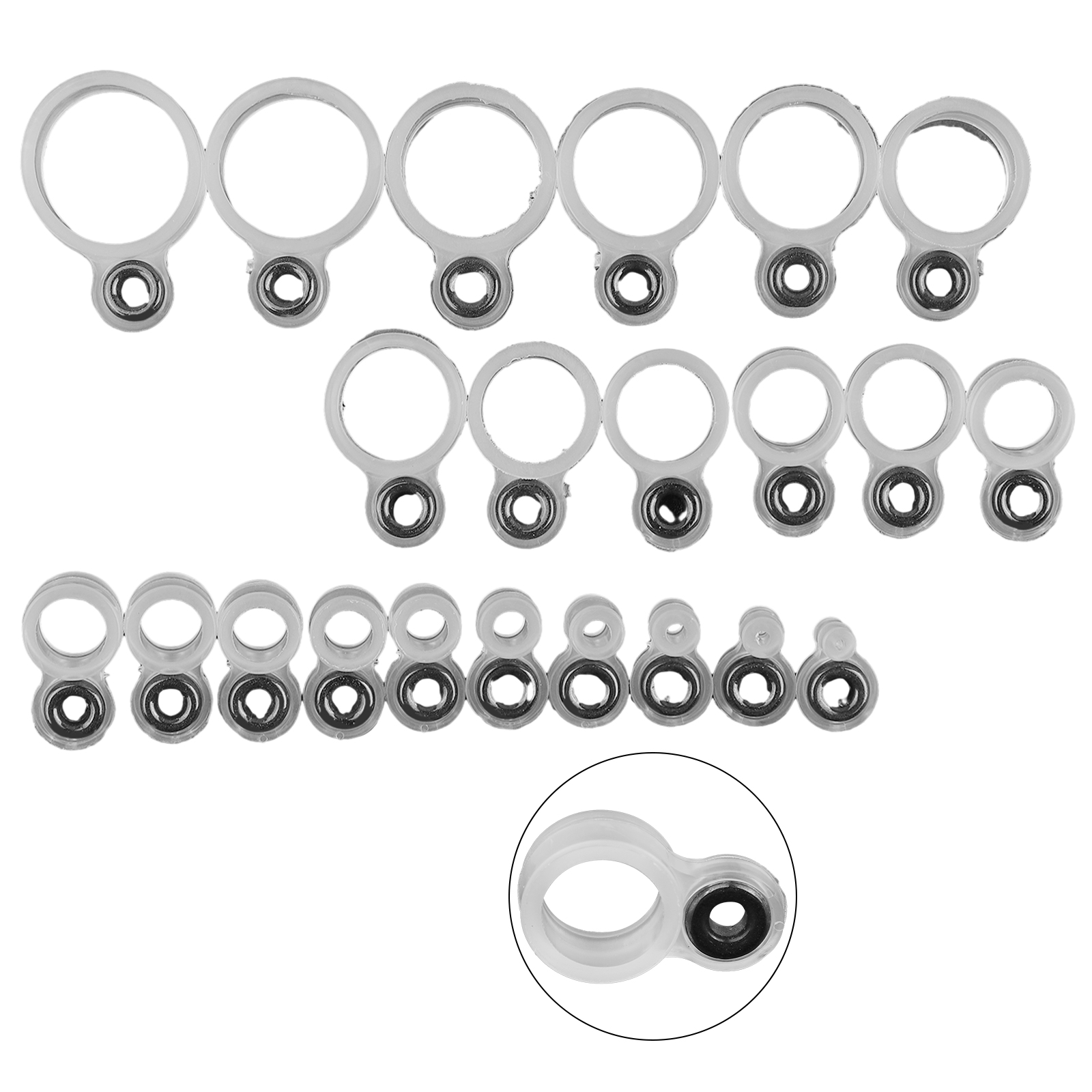 Fishing Rod Tip Replacement - 14/22Pcs Fishing Rod Eyelet Repair Kit