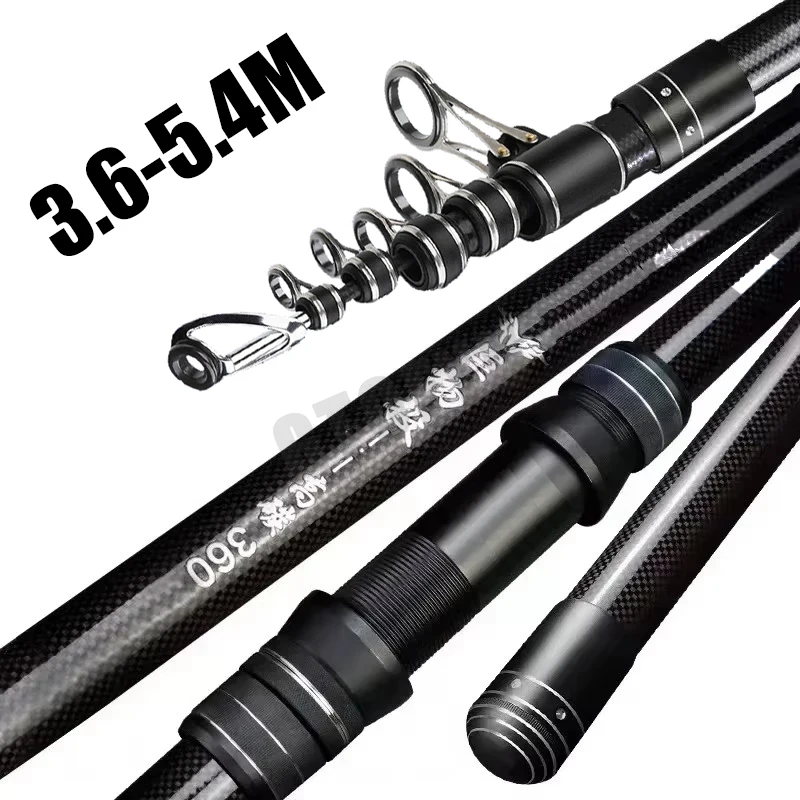 Fishing Rod Surf - 3.6m 4.5m 5.0m 5.4m Telescopic Fishing