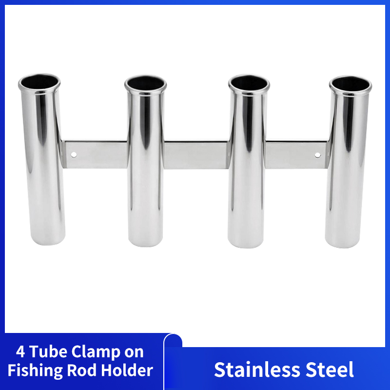 Fishing Rod Holder - Stainless Steel 4 Tubes Rod Holders