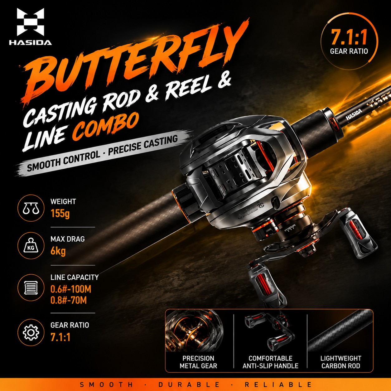 Fishing Rod Carbon Fiber - HASIDA BFS Carbon Fiber Fishing Rod