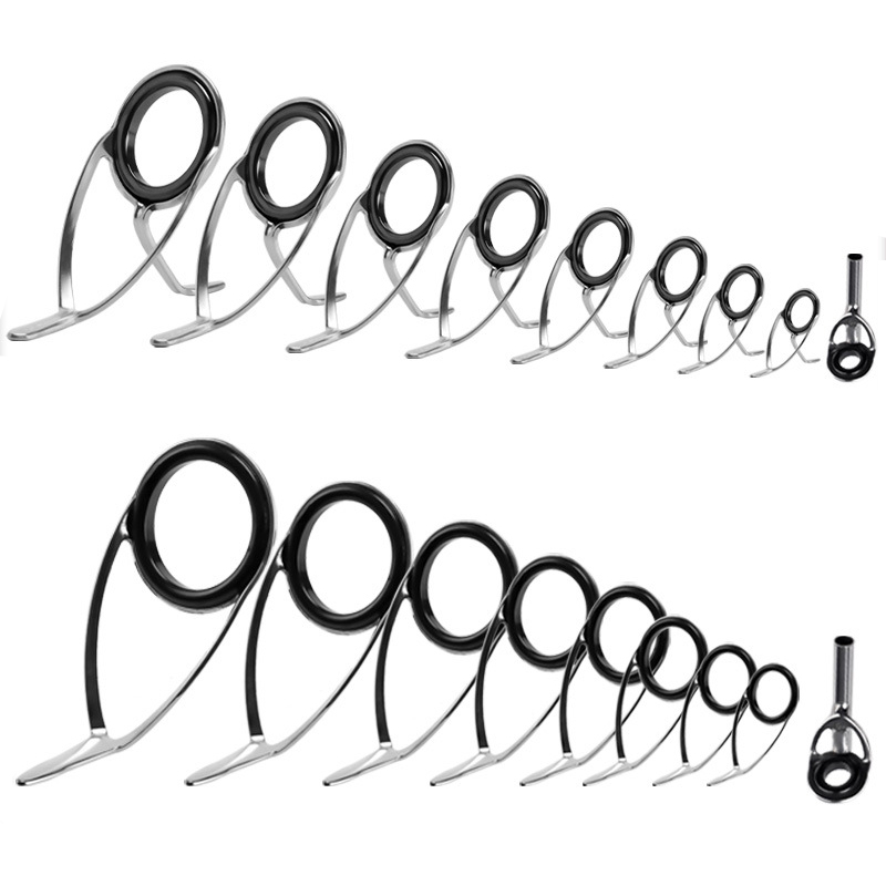 Fishing Rod Spinning - 9Pcs Fishing Rod Guides Ring Repair