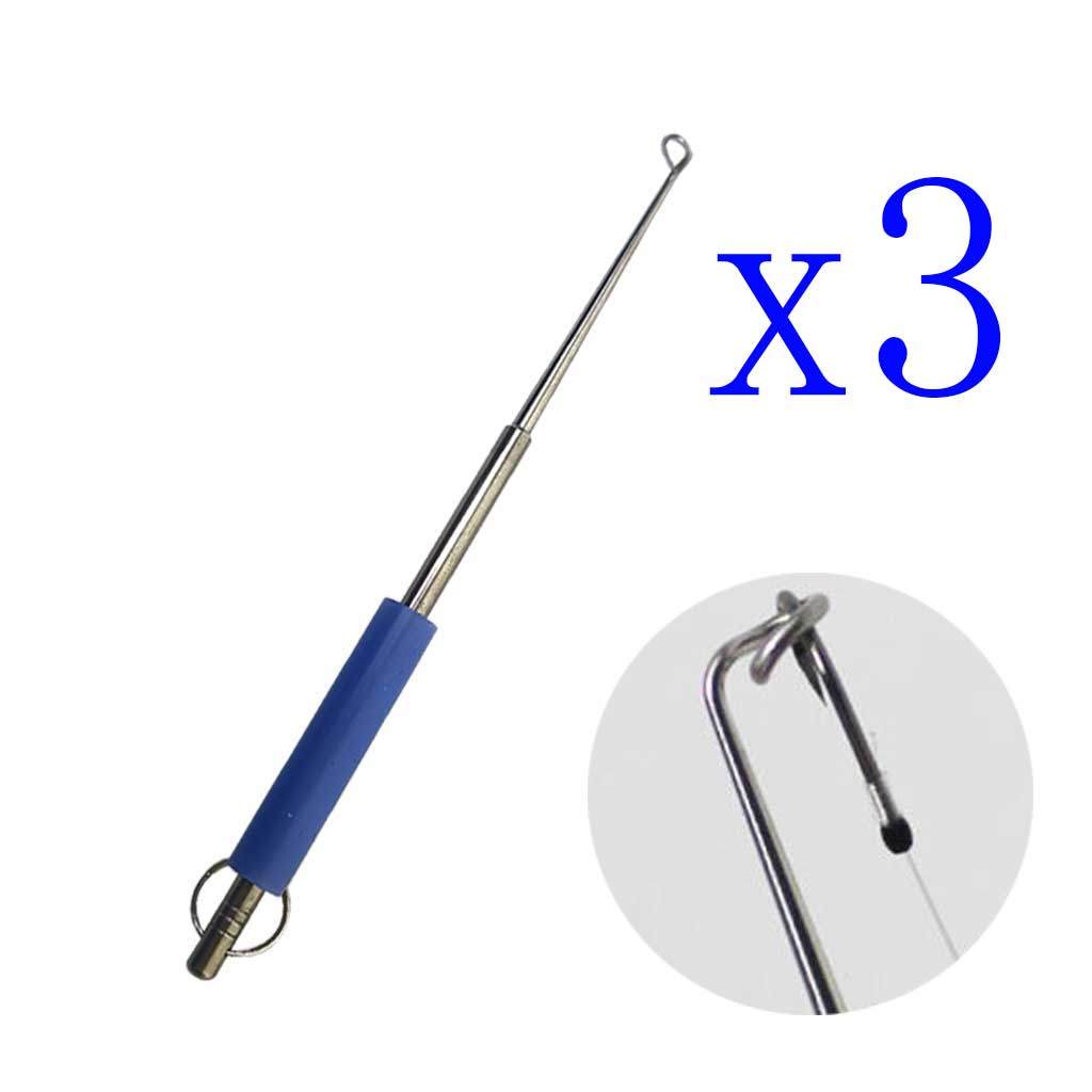 3-Pack Stainless Steel Fish Ho - Fishing Rod Building Kit ulasan dan harga