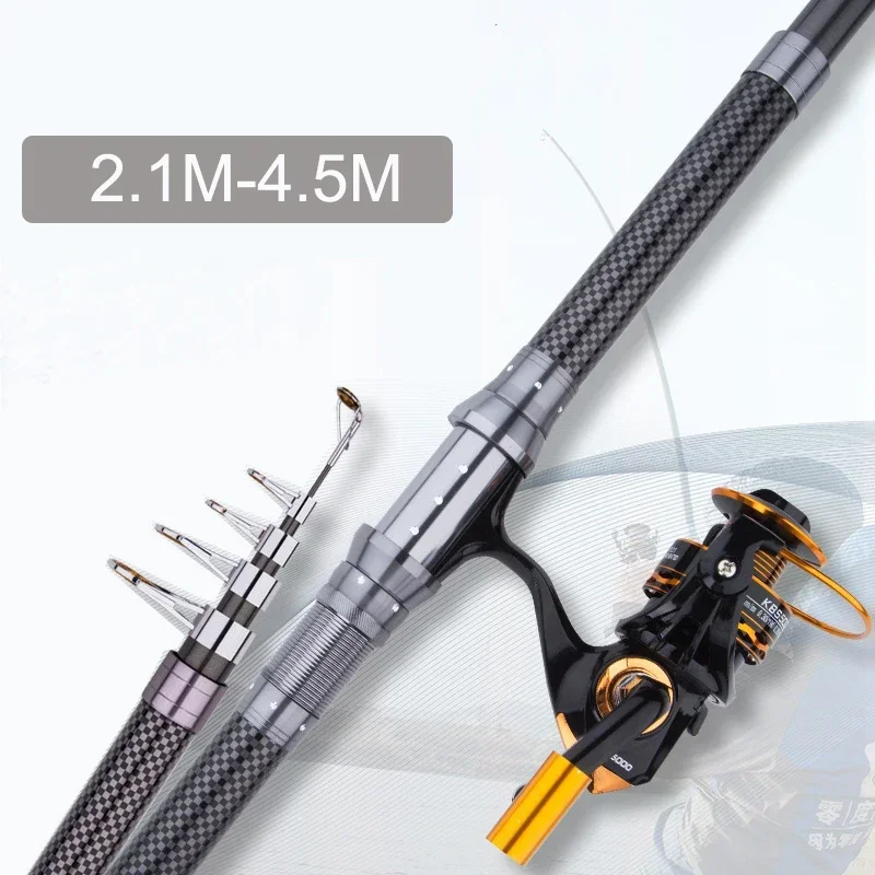 New Telescopic Portable Rotary - Fishing Rod Surf ulasan dan harga