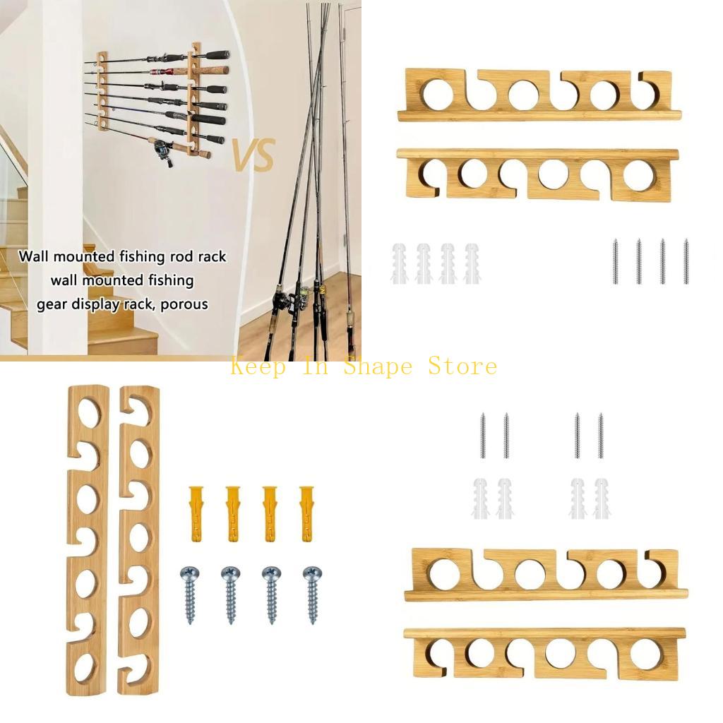 U1JC Storage Organizers Fishin - Fishing Rod Rack ulasan dan harga