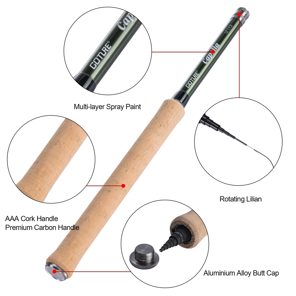 Goture Tenkara Fly Fishing Rod - Fishing Rod Carbon Fiber ulasan dan harga