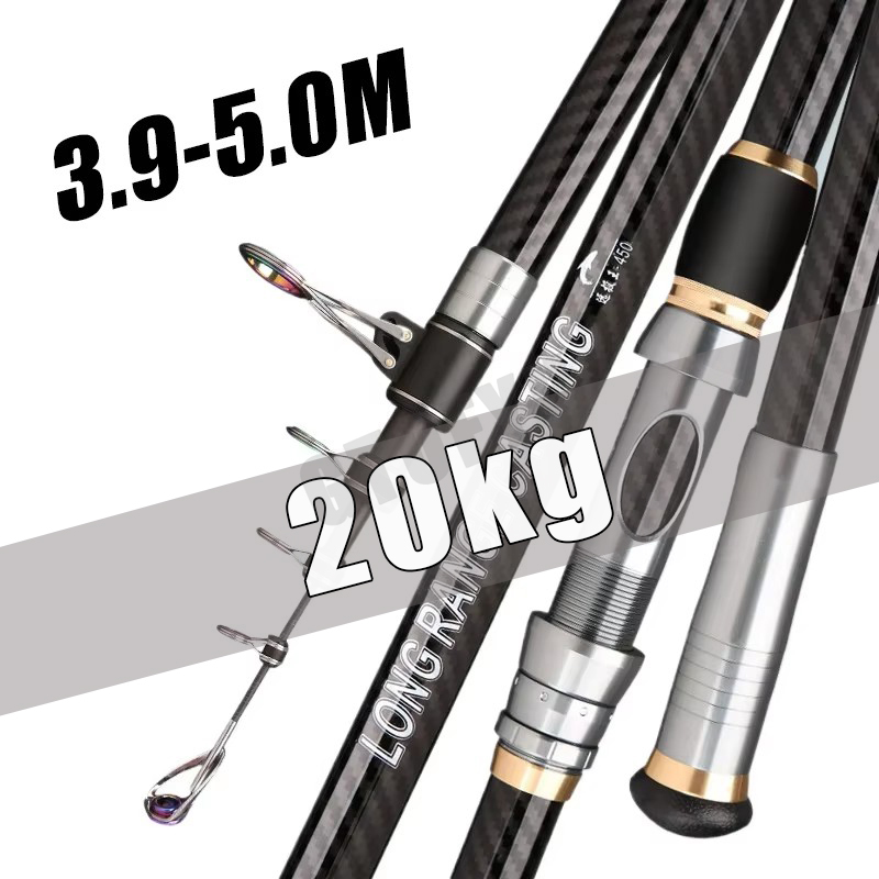 Telescopic Fishing Rod 3.9m 4. - Fishing Rod Surf ulasan dan harga