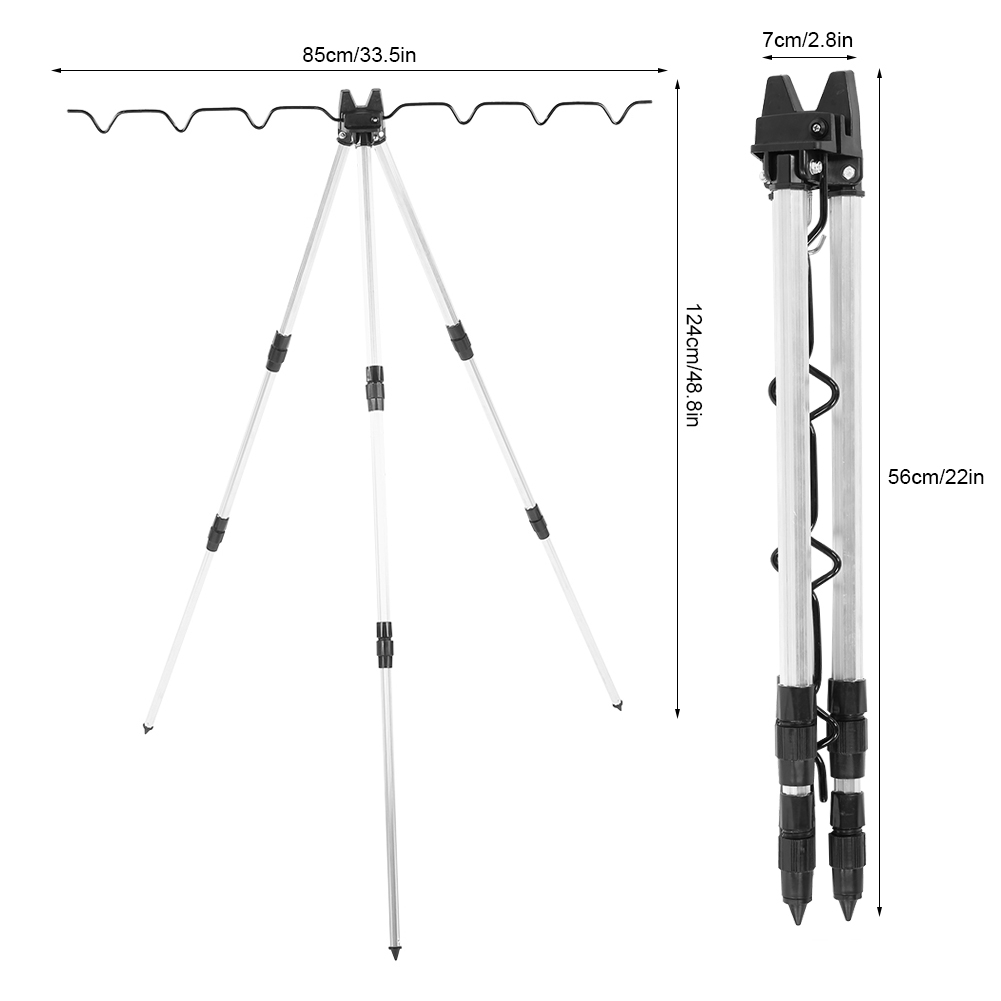 Fishing Pole Tripod Holders Mu - Fishing Rod Casting ulasan dan harga