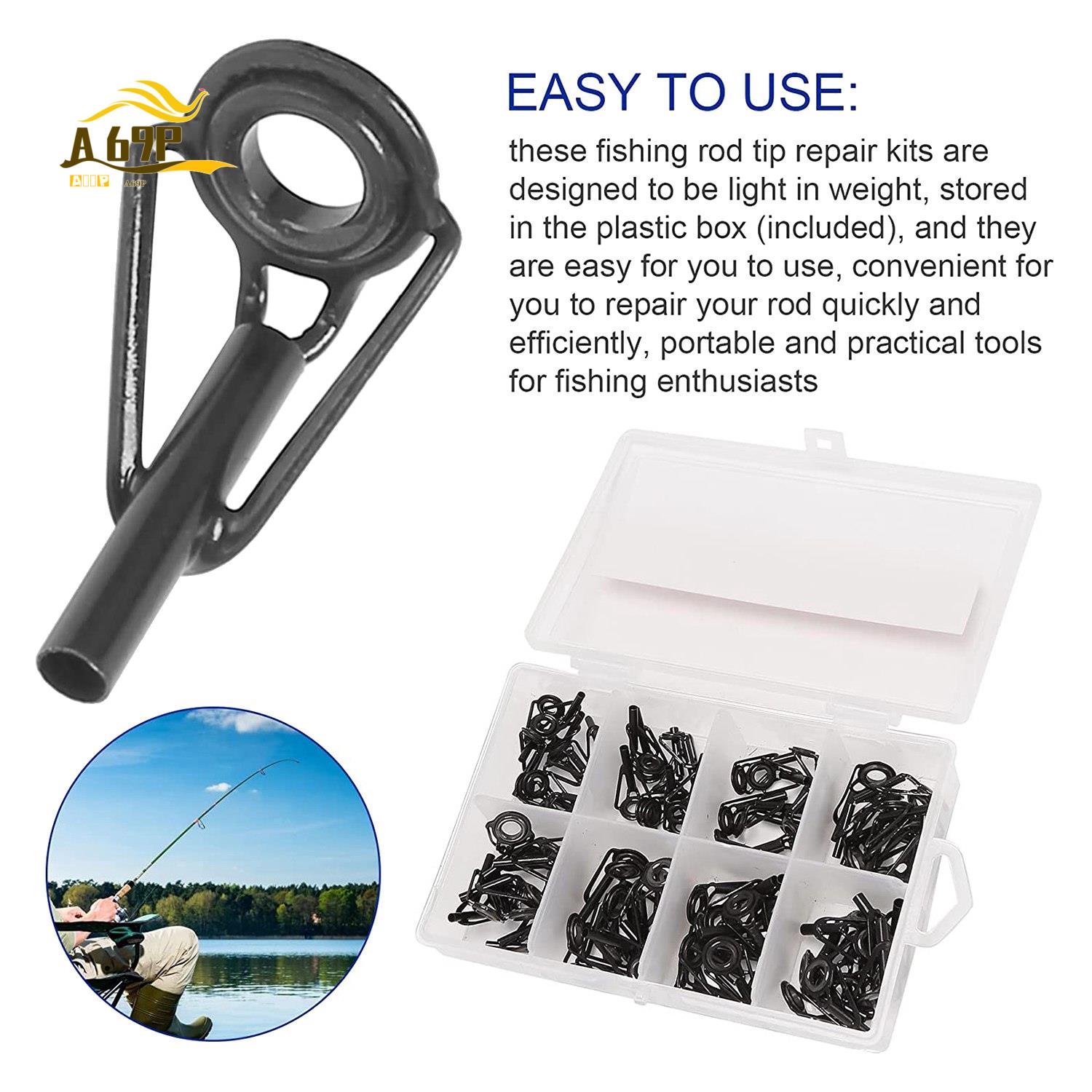 A69P-80 Pieces Fishing Rod Tip - Fishing Rod Tip Replacement ulasan dan harga