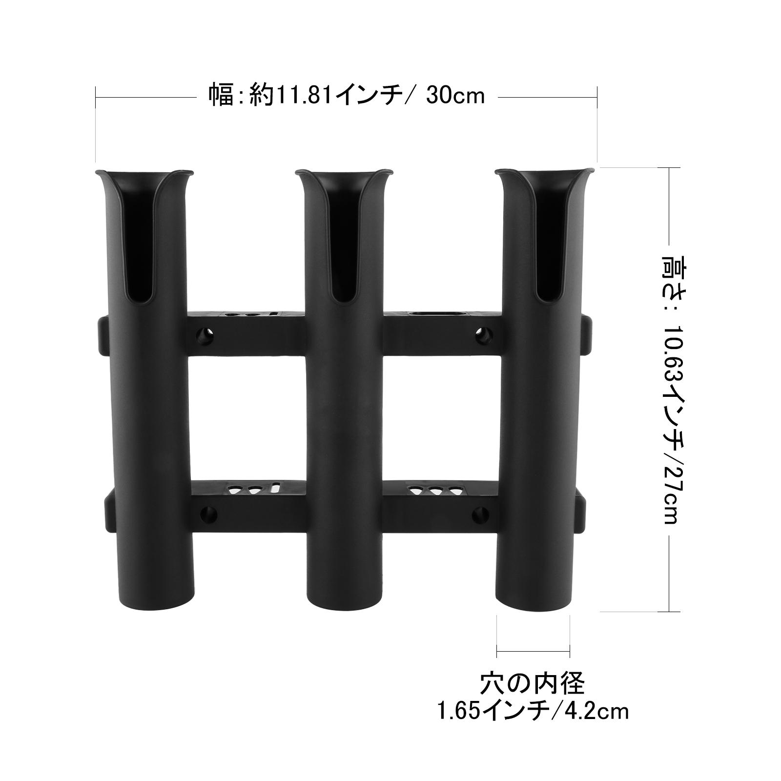 Black PP Fishing Rod Holder Ra - Fishing Rod Boat ulasan dan harga