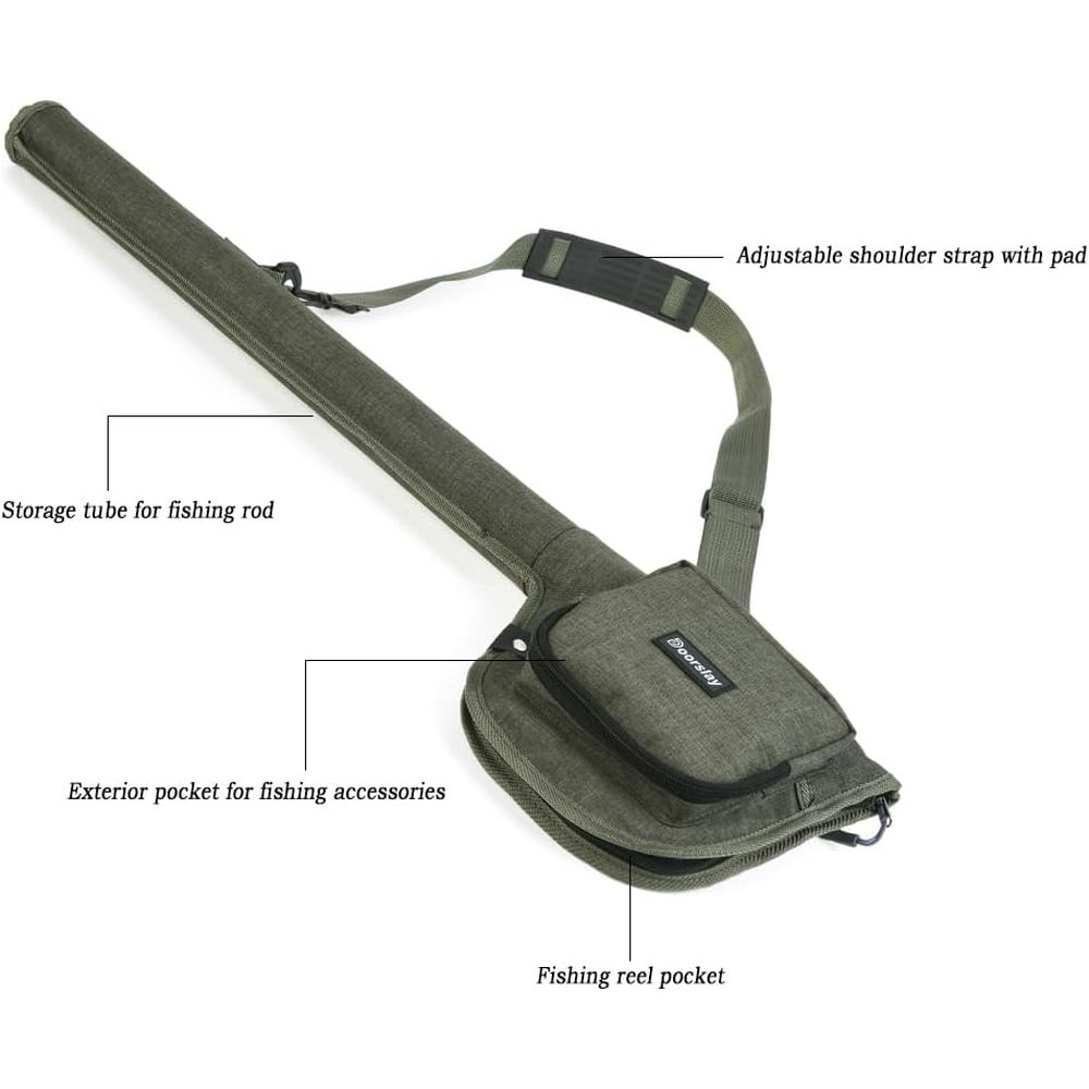 Portable Fishing Kit: Rod, Car - Fishing Rod Case ulasan dan harga