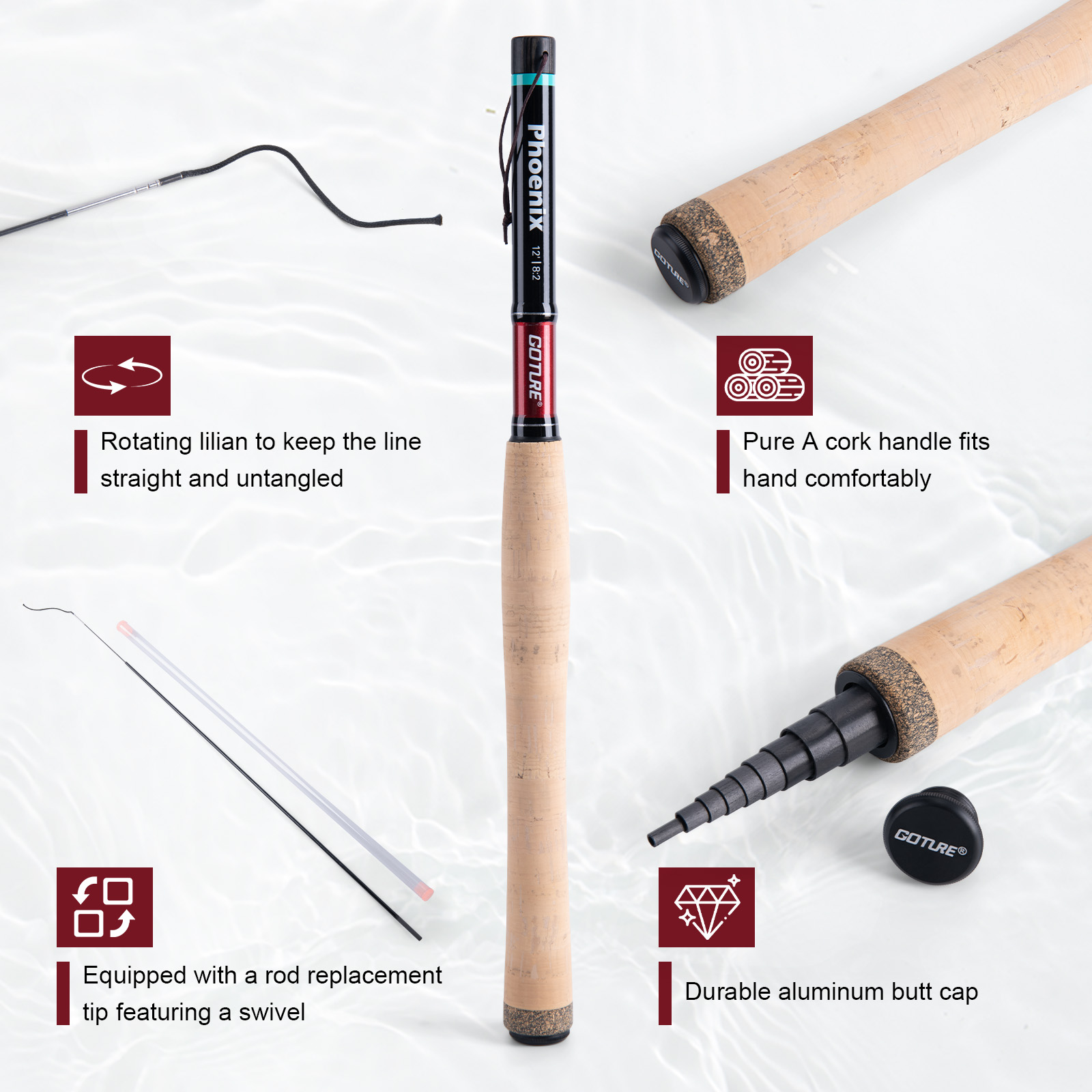 Goture 3.6m Tenkara Rod Set wi - Fishing Rod Fly ulasan dan harga