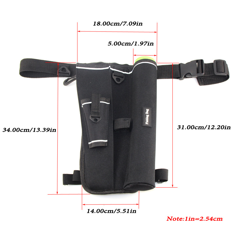 1PC Fishing Leg Bag Oxford clo - Fishing Rod Case ulasan dan harga