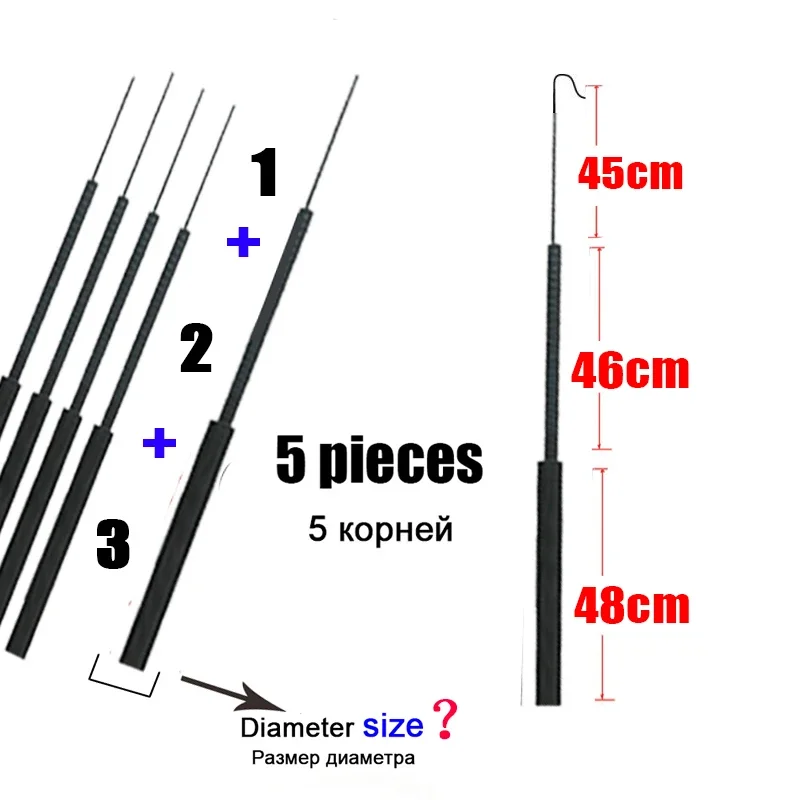 4.1mm-6.4mm 5 pieces Fishing r - Fishing Rod Tip Replacement ulasan dan harga