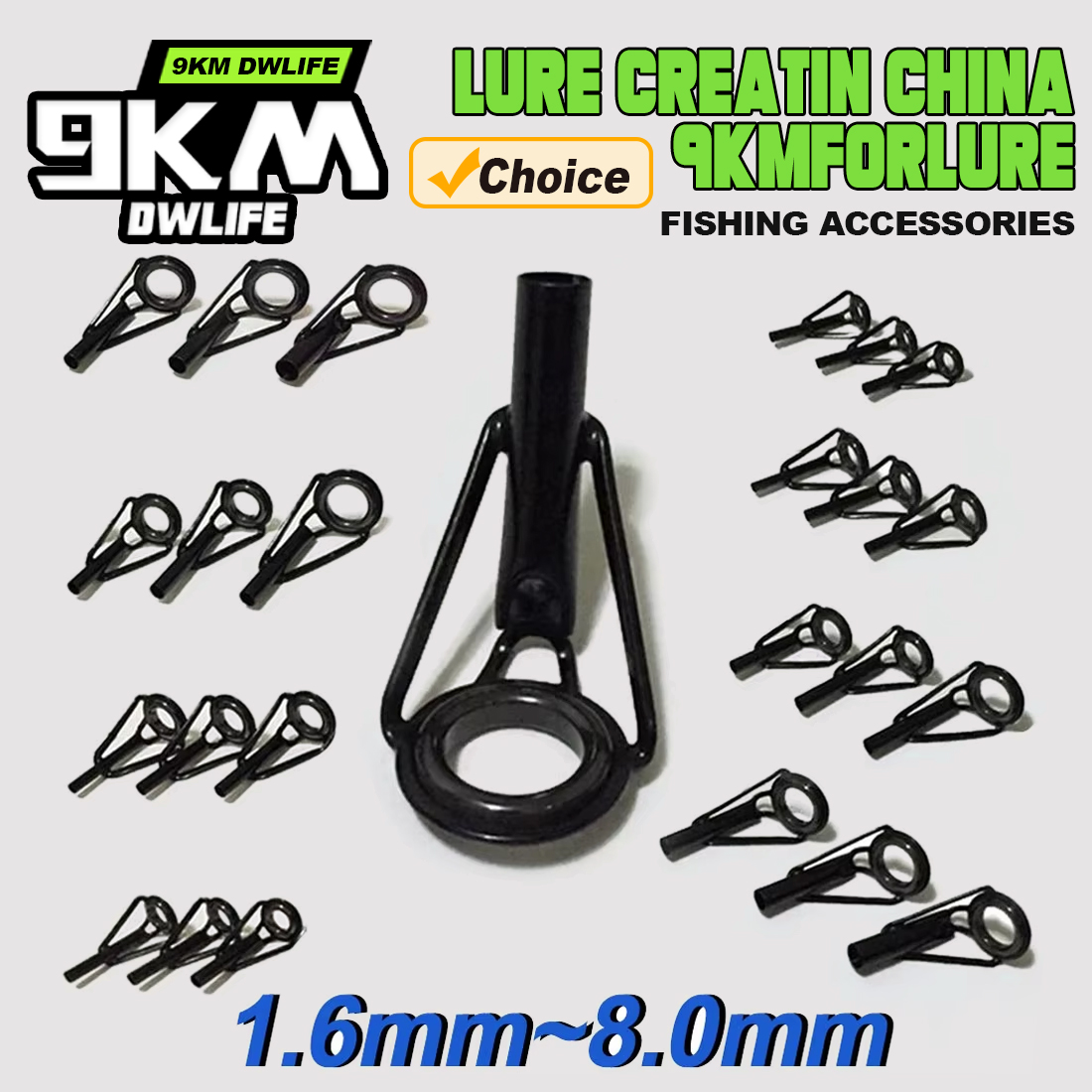 5Pcs Fishing Rod Tip Guides Re - Fishing Rod Tip Replacement ulasan dan harga