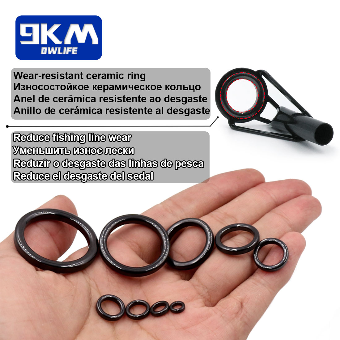 5Pcs Fishing Rod Tip Guides Re - Fishing Rod Tip Replacement ulasan dan harga