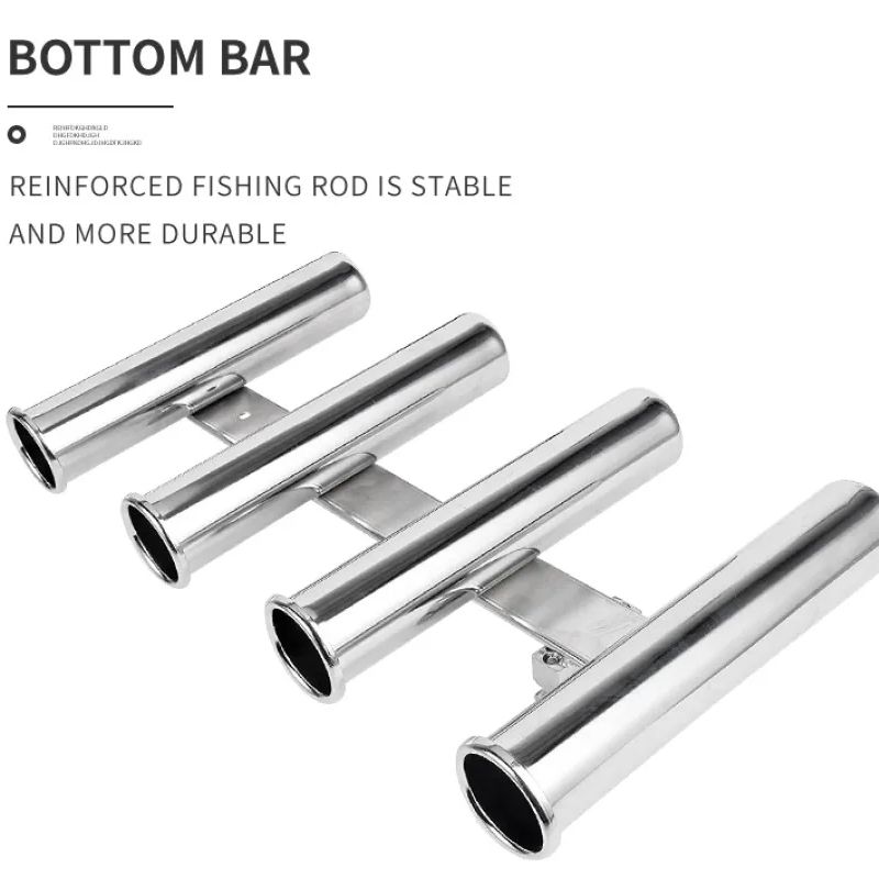 Stainless Steel 4 Tubes Rod Ho - Fishing Rod Holder ulasan dan harga