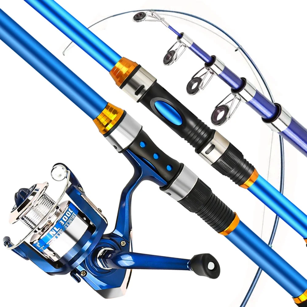 2.1-3.6M Telescopic Glass Fibe - Fishing Rod Carbon Fiber ulasan dan harga