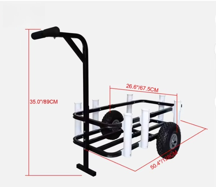 Collapsible Wagon Beach Wagon  - Fishing Rod Holder ulasan dan harga