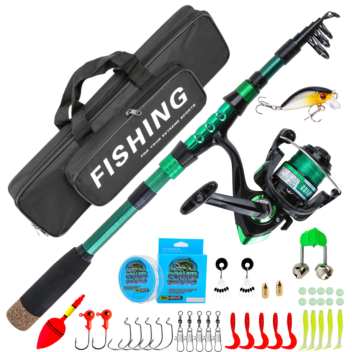 1.8 Meters Green Carbon Fiber  - Fishing Rod Carbon Fiber ulasan dan harga