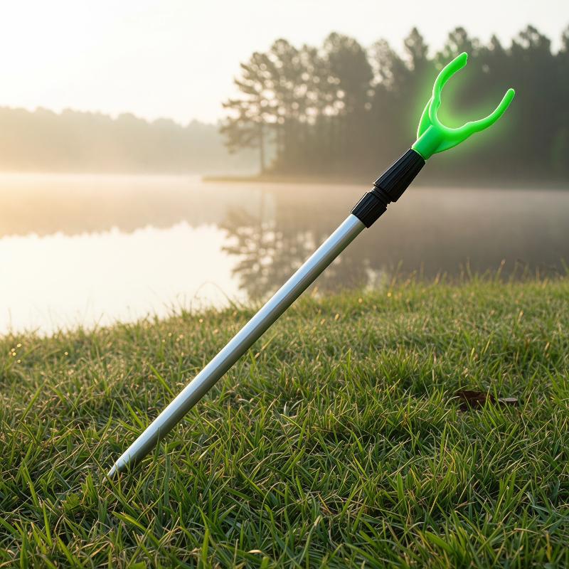 Retractable Aluminum Alloy Fis - Fishing Rod Rack ulasan dan harga