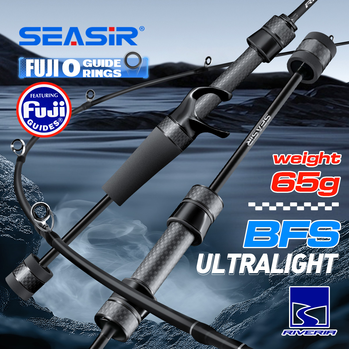 Seasir Riveria BFS Ultralight  - Fishing Rod Ice ulasan dan harga