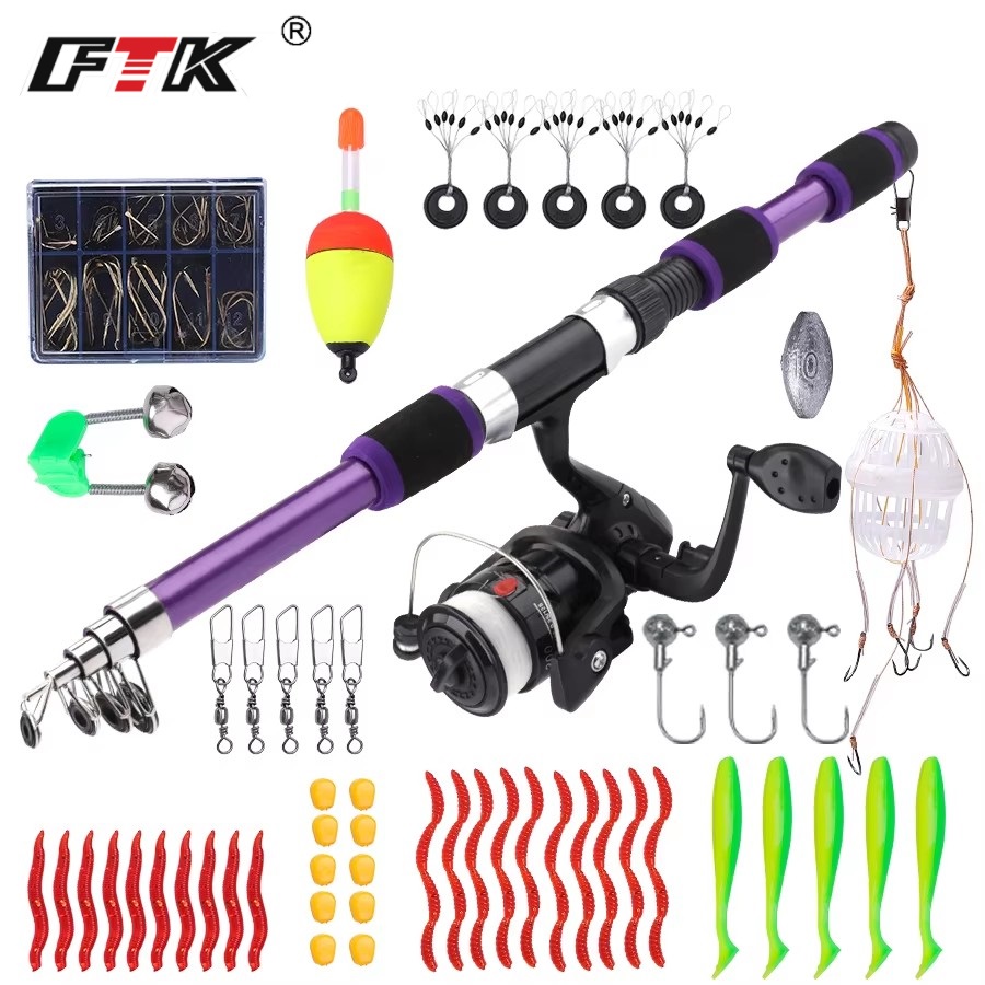 FTK 1.8M Portable Spinning Fis - Fishing Rod Spinning ulasan dan harga