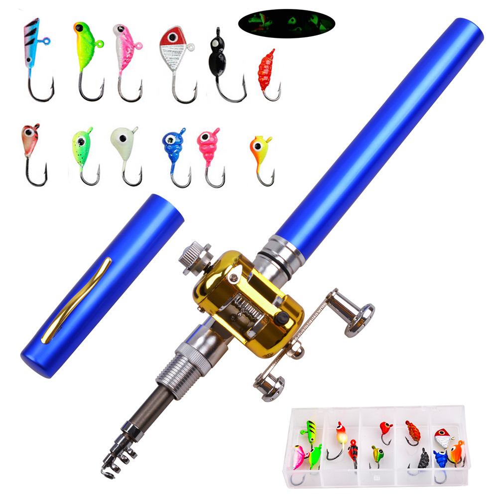 Mini ice fishing rod Combo wit - Fishing Rod Fly ulasan dan harga